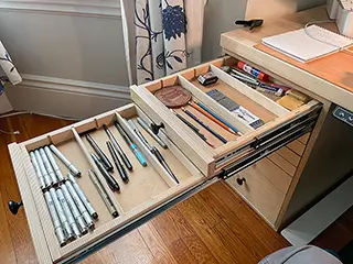 Drawing Desk Storage