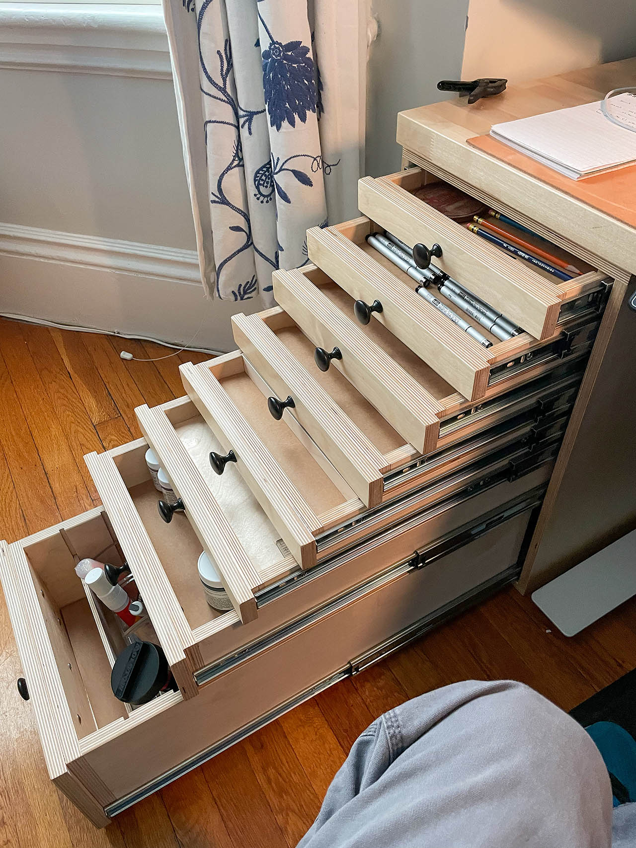 Drawing Desk Storage